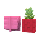 Silicone Mold Succulent Flowerpot Square Cube Resin Casting DIY Tool