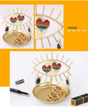 Vintage Jewelry Tree Organizer Box Necklace and Earrings Ring Tree Stand