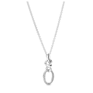 925 Sterling Silver Snake Chain Necklace Bow Heart Pendant