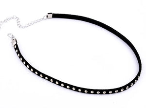 90's Inspired Rivet Necklaces Vintage Punk Gothic Choker Necklace