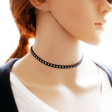 90's Inspired Rivet Necklaces Vintage Punk Gothic Choker Necklace