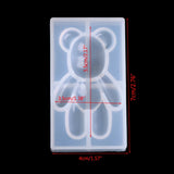 Silicone Pendant Mould Resin Bear Shape DIY Jewelry Making Tool