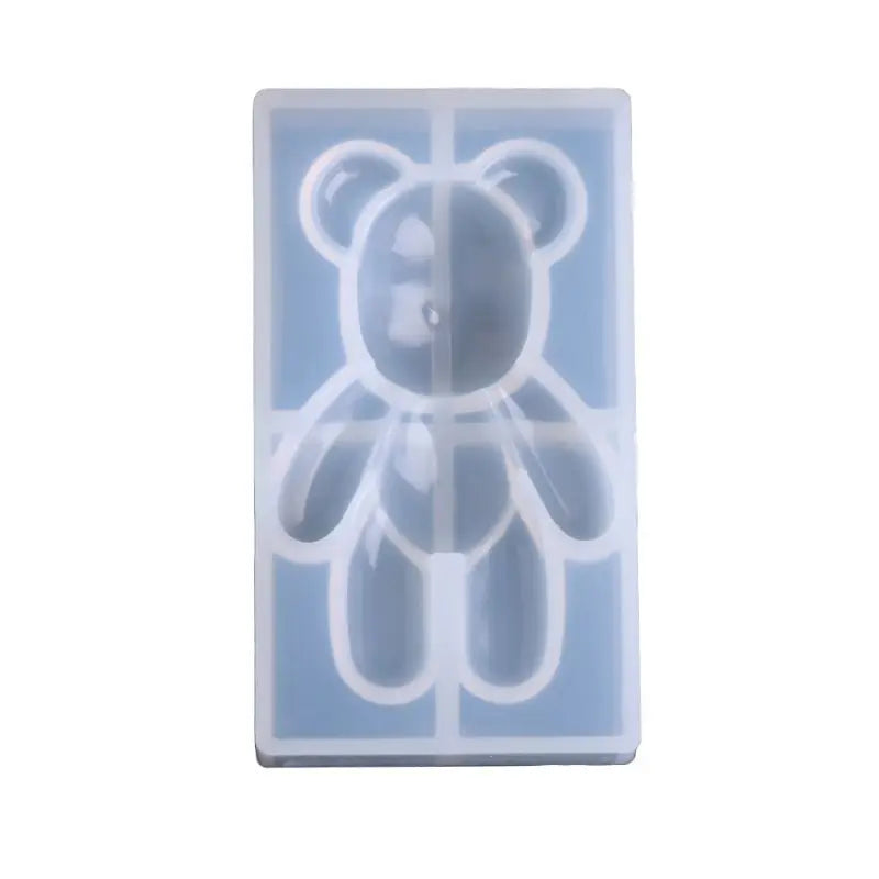 Silicone Pendant Mould Resin Bear Shape DIY Jewelry Making Tool