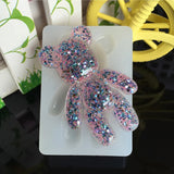 Silicone Pendant Mould Resin Bear Shape DIY Jewelry Making Tool
