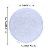 Tree of Life Wall Decor Mold Round Tray Silicone Mold