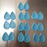 10 Pcs Christmas Drop Earrings Mold Silicone - Jewelry Pendants Resin