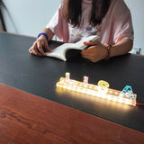 Epoxy Resin Mold Letters Number LED Night Light Ornaments Silicone Mould DIY