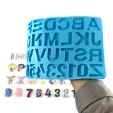 Epoxy Resin Mold Letters Number LED Night Light Ornaments Silicone Mould DIY