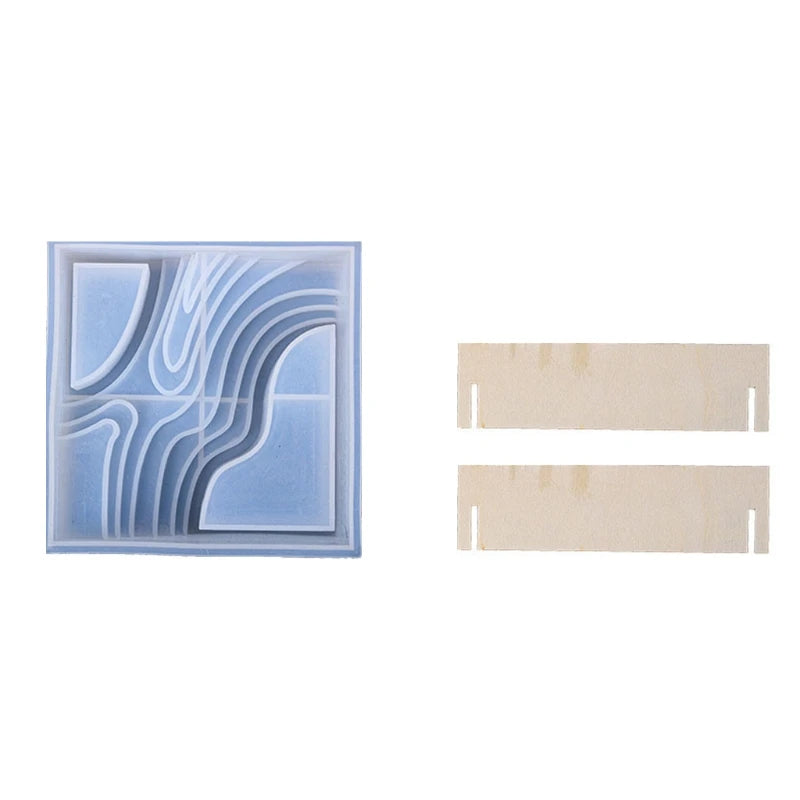 Terraced Field Epoxy Resin Mold for Succulent Plants
