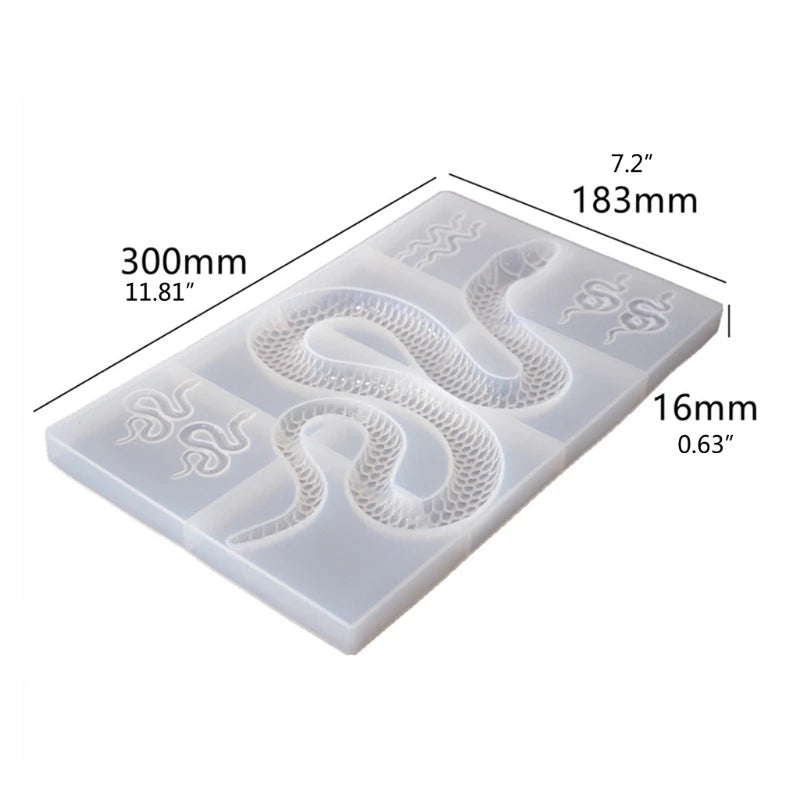 Snake Tray Silicone Resin Mold for Epoxy Casting DIY Home Decor