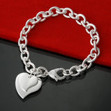 925 Sterling Silver Geometric Shape Bracelet HB0467