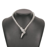Exaggerated Snake Necklace Punk Hip Hop Necklace Chaoku Street Show
