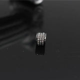 4 Pave & CZ Charms Bead Jewelry for DIY Snake Chain Bracelet Bangle