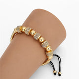 CZ Charm Anil Arjandas Bracelet Micro Pave Setting Czech Braiding