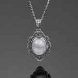 Moonstone Necklace 925 Sterling Silver Jewelry For Women Party
