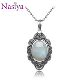 Moonstone Necklace 925 Sterling Silver Jewelry For Women Party