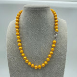 8-9mm Natural Golden South Sea Pearl Necklace