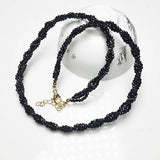 Natural Red Spinel 2mm Round Faceted Choker 14KGP Necklace