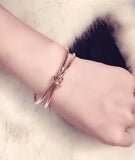 Smooth Knot Cuff Bracelets Bangles Women Open Bangles Jewelry Gift