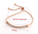 Adjustable Bracelets Micro Paved Cubic Zircon Charm Bracelet NWLFJA0255E