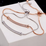 Adjustable Bracelets Micro Paved Cubic Zircon Charm Bracelet NWLFJA0255E