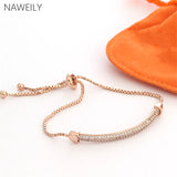 Adjustable Bracelets Micro Paved Cubic Zircon Charm Bracelet NWLFJA0255E