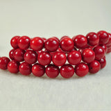 High Quantity Red Coral Loose Beads Stone Round Bead