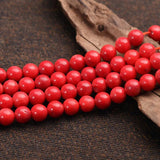 High Quantity Red Coral Loose Beads Stone Round Bead