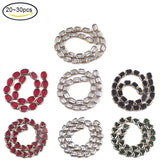 Electroplate Glass Beads Strands Edge Plated Heart Red 10x10x4mm for Jewelry