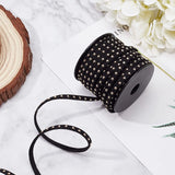 2.7/3/4mm Faux Suede Cord Flat Beading String Aluminum Studded Leather Cord