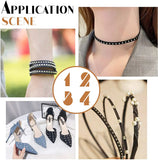2.7/3/4mm Faux Suede Cord Flat Beading String Aluminum Studded Leather Cord