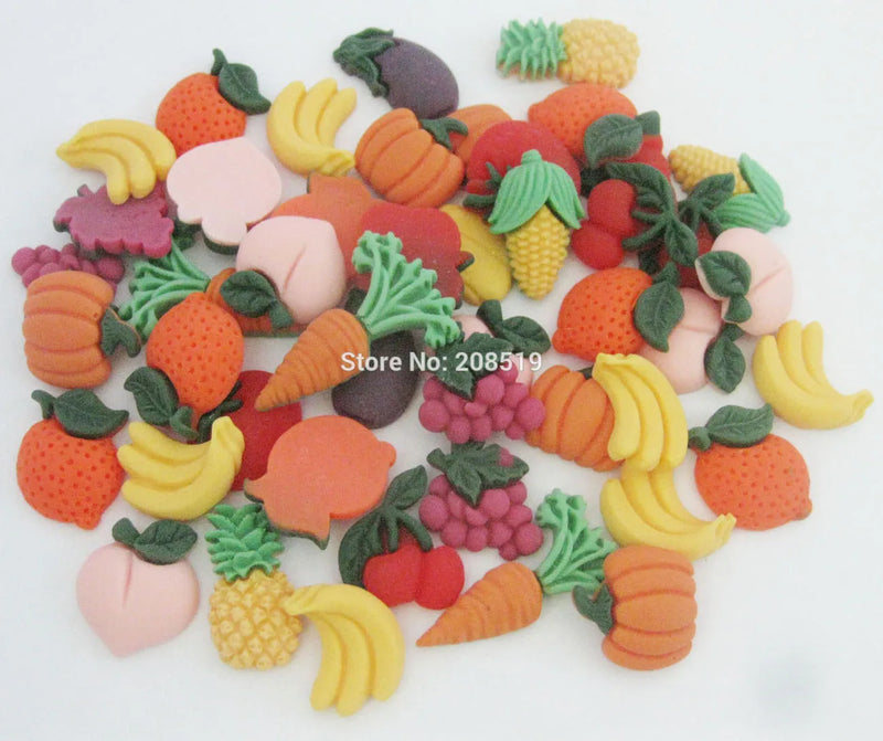 NBNLEL Flatback Resin Buttons Mix 30Pcs DIY Scrapbooking Embellishment