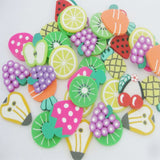 20MM Flatback Clay Rubber Slice Fruit Styles Mix 30Pcs DIY Crafts Accessories
