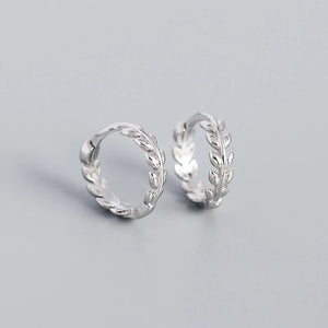 925 Silver Leaf Earrings for Birthday Party