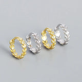 925 Silver Leaf Earrings for Birthday Party