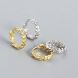 925 Silver Leaf Earrings for Birthday Party