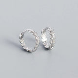 925 Silver Leaf Earrings for Birthday Party