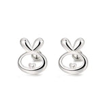 925 Sterling Silver Rabbit Earrings for Women Birthday Gift