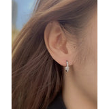 925 Sterling Silver Pearl Zircon Earrings for Women