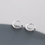 925 Silver Zircon Open Earring for Women - Birthday Gift