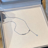 925 Silver Zircon Necklace for Women - Wedding Party Gift