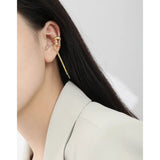 925 Sterling Silver Long Tassels Ear Clip for Women - Birthday Gift