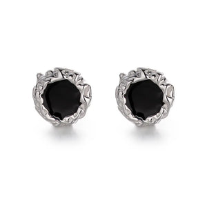925 Silver Irregular Earrings for Women Girl Birthday Gift