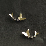925 Silver Butterfly Earrings Women Birthday Gift Romantic Simplicity Jewelry