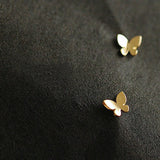 925 Silver Butterfly Earrings Women Birthday Gift Romantic Simplicity Jewelry