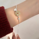 925 Silver Hotan Jade Bracelet Agate Wedding Jewelry for Women
