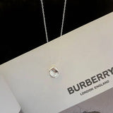 925 Sterling Silver Irregular Corrugation Necklace for Women