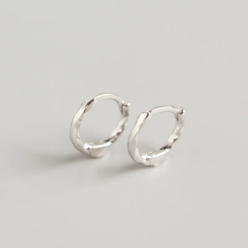925 Sterling Silver Twine Earrings for Women