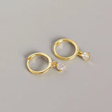 925 Sterling Silver Zircon Earrings Gift for Women Party Jewelry