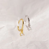 925 Sterling Silver Zircon Earrings Gift for Women Party Jewelry